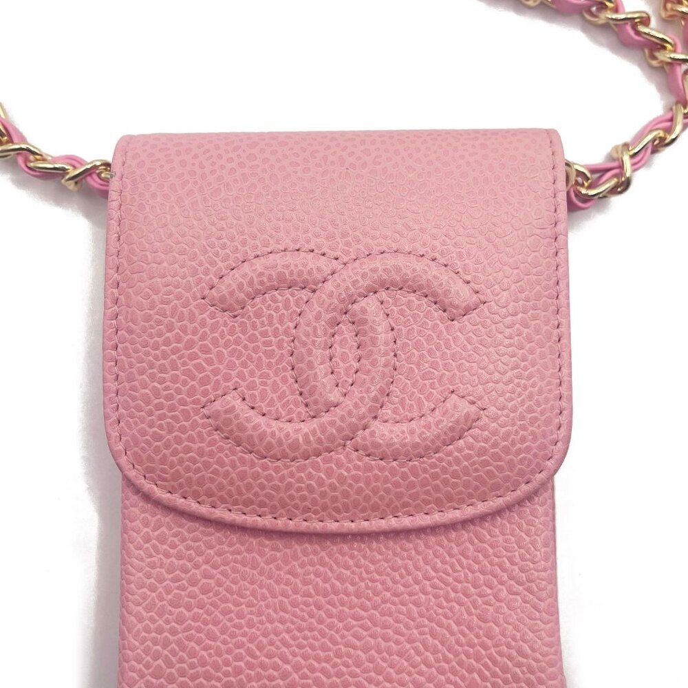Authentic CHANEL Vintage Mini Flap Caviar Leather Pouch Cigarette Case Crossbody - Picture 6 of 15